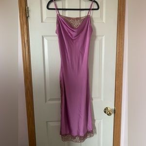 NWT Satin Victorias Secret lace maxi slip dress